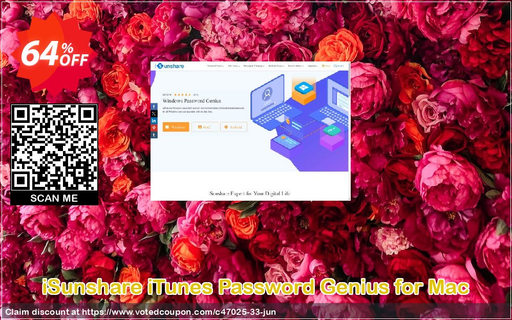 iSunshare iTunes Password Genius for MAC Coupon, discount iSunshare discount (47025). Promotion: iSunshare discount coupons
