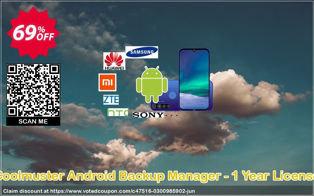 Coolmuster Android Backup Manager - Yearly Plan Coupon, discount 67% OFF Coolmuster Android Backup Manager - 1 Year License, verified. Promotion: Special discounts code of Coolmuster Android Backup Manager - 1 Year License, tested & approved