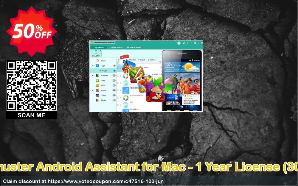 Coolmuster Android Assistant for MAC - Yearly Plan, 30 PCs  Coupon Code Jun 2024, 50% OFF - VotedCoupon