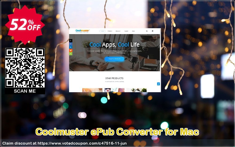 Coolmuster ePub Converter for MAC Coupon Code Jun 2024, 52% OFF - VotedCoupon