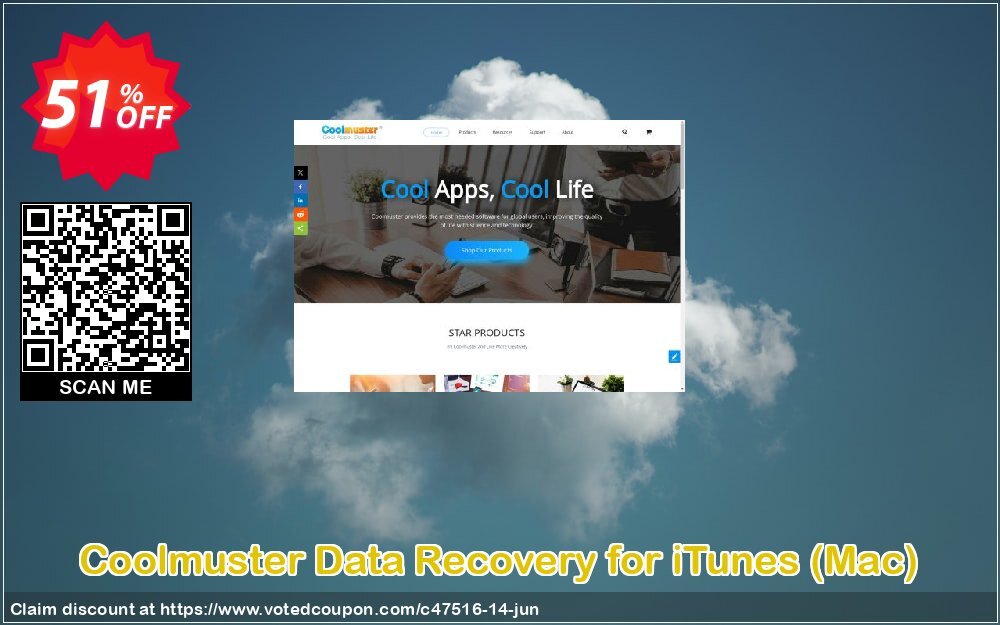 Coolmuster Data Recovery for iTunes, MAC  Coupon, discount affiliate discount. Promotion: 