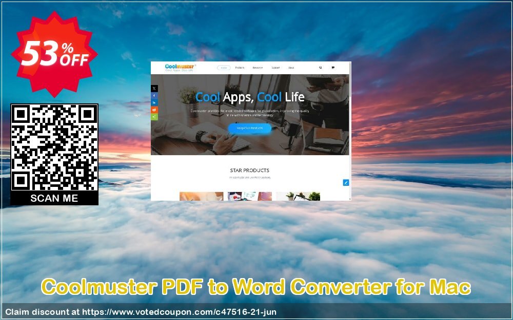 Coolmuster PDF to Word Converter for MAC Coupon, discount affiliate discount. Promotion: 