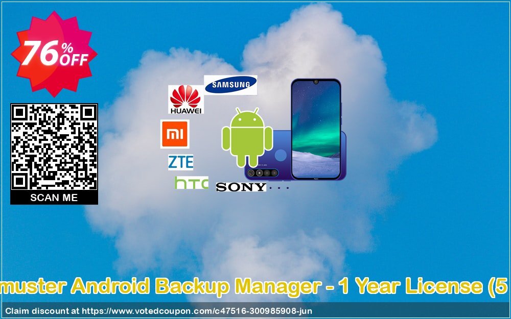 Coolmuster Android Backup Manager - Yearly Plan, 5 PCs  Coupon, discount 50% OFF Coolmuster Android Backup Manager - 1 Year License (5 PCs), verified. Promotion: Special discounts code of Coolmuster Android Backup Manager - 1 Year License (5 PCs), tested & approved