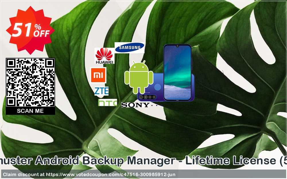 Coolmuster Android Backup Manager - Lifetime Plan, 5 PCs  Coupon, discount 50% OFF Coolmuster Android Backup Manager - Lifetime License (5 PCs), verified. Promotion: Special discounts code of Coolmuster Android Backup Manager - Lifetime License (5 PCs), tested & approved