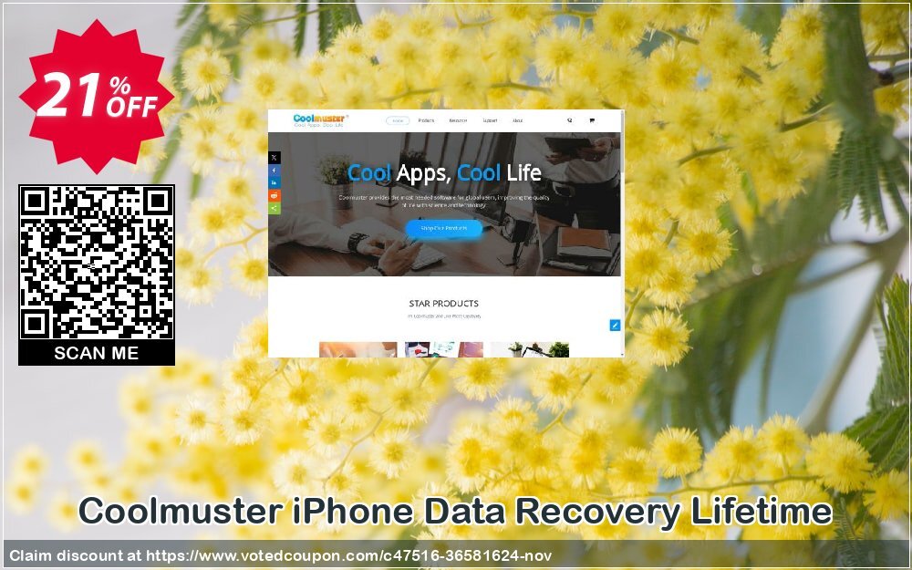 Coolmuster iPhone Data Recovery - Lifetime Plan, 1 PC, 5 Devices  Coupon, discount Coolmuster iPhone Data Recovery - Lifetime License(1 PC, 5 Devices) Hottest promo code 2024. Promotion: Hottest promo code of Coolmuster iPhone Data Recovery - Lifetime License(1 PC, 5 Devices) 2024