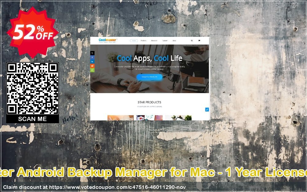 Coolmuster Android Backup Manager for MAC - Yearly Plan, 10 PCs  Coupon Code Nov 2024, 52% OFF - VotedCoupon