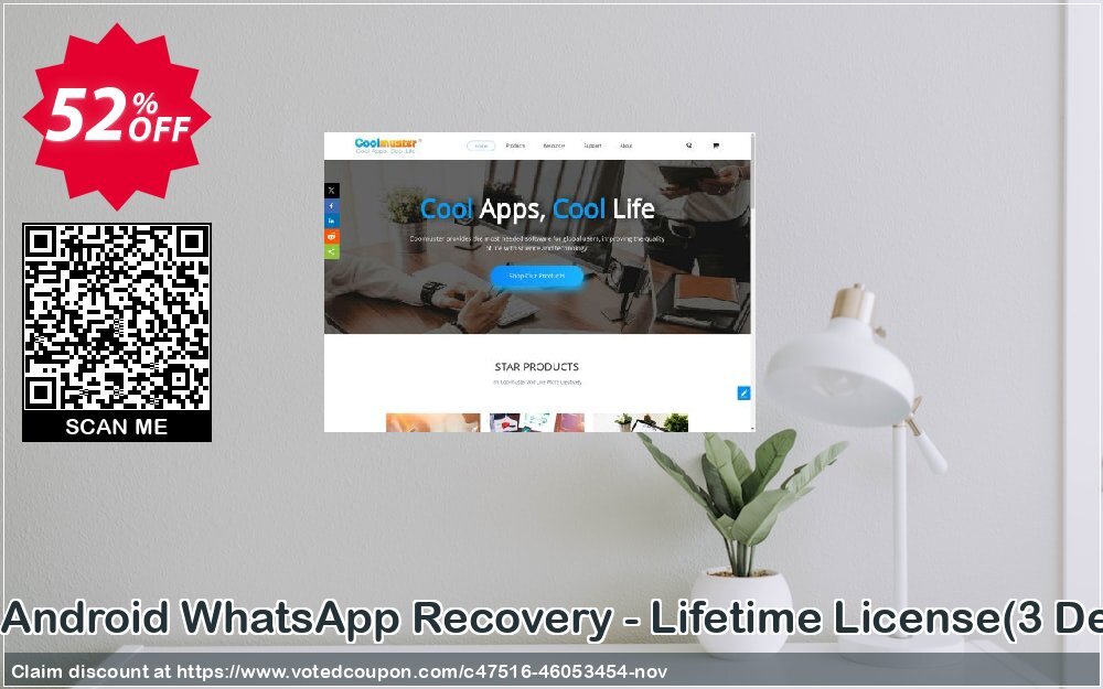 Coolmuster Android WhatsApp Recovery - Lifetime Plan, 3 Devices, 1 PC  Coupon Code Nov 2024, 52% OFF - VotedCoupon