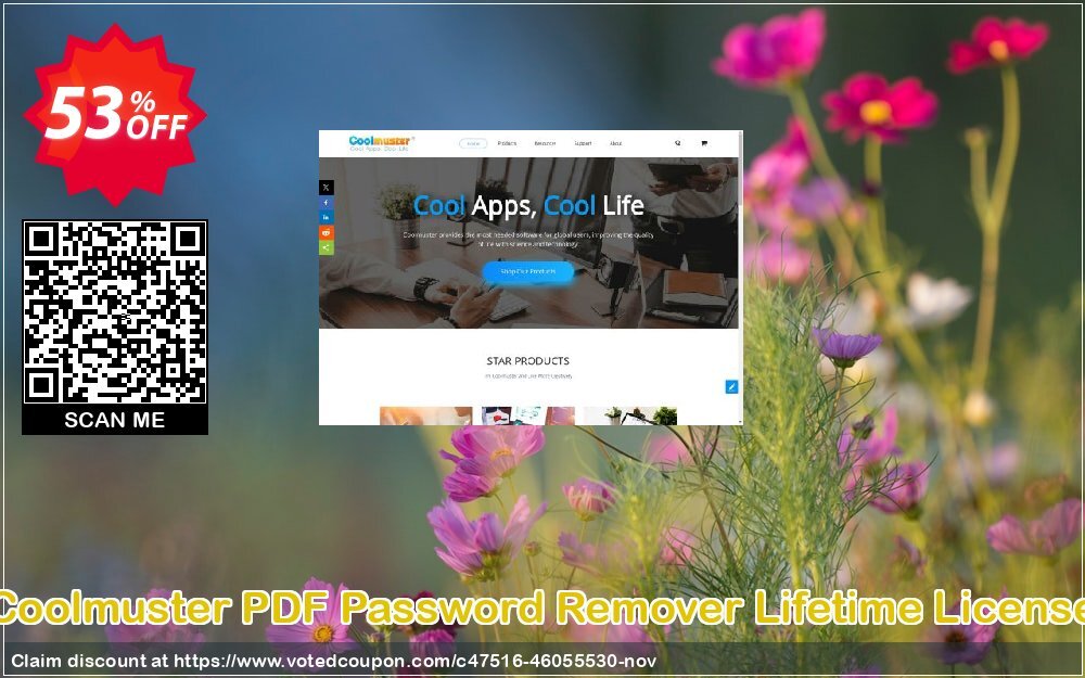 Coolmuster PDF Password Remover - Lifetime Plan, 1 PC  Coupon, discount Coolmuster PDF Password Remover - Lifetime License(1 PC) Big discounts code 2024. Promotion: Big discounts code of Coolmuster PDF Password Remover - Lifetime License(1 PC) 2024