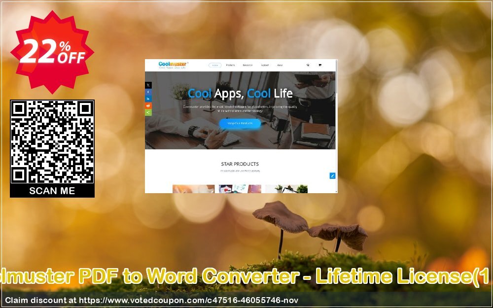 Coolmuster PDF to Word Converter - Lifetime Plan, 1 PC  Coupon Code Mar 2025, 22% OFF - VotedCoupon