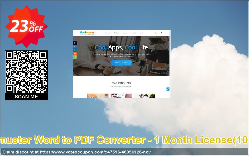 Coolmuster Word to PDF Converter - Monthly Plan, 10 PCs  Coupon Code Nov 2024, 23% OFF - VotedCoupon