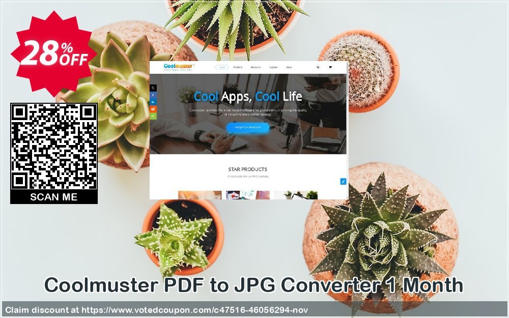 Coolmuster PDF to JPG Converter Monthly Coupon Code Nov 2024, 28% OFF - VotedCoupon