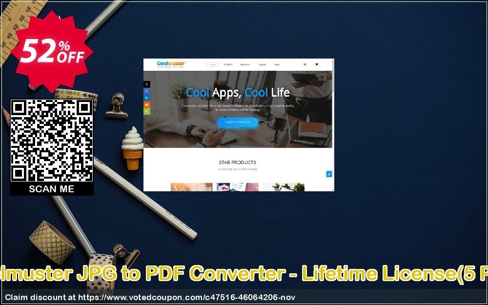 Coolmuster JPG to PDF Converter - Lifetime Plan, 5 PCs  Coupon, discount Coolmuster JPG to PDF Converter - Lifetime License(5 PCs) Wonderful deals code 2024. Promotion: Wonderful deals code of Coolmuster JPG to PDF Converter - Lifetime License(5 PCs) 2024