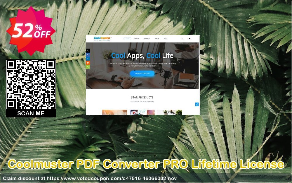 Coolmuster PDF Converter - Lifetime Plan, 1 PC  Coupon Code Nov 2024, 52% OFF - VotedCoupon