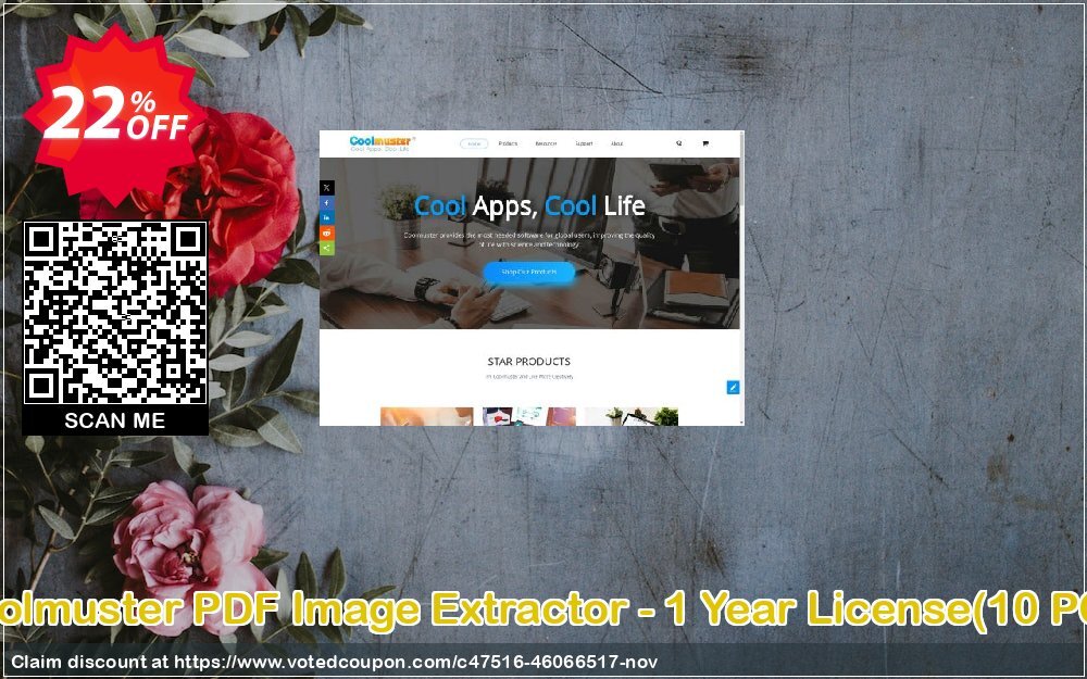 Coolmuster PDF Image Extractor - Yearly Plan, 10 PCs  Coupon, discount Coolmuster PDF Image Extractor - 1 Year License(10 PCs) Marvelous offer code 2024. Promotion: Marvelous offer code of Coolmuster PDF Image Extractor - 1 Year License(10 PCs) 2024