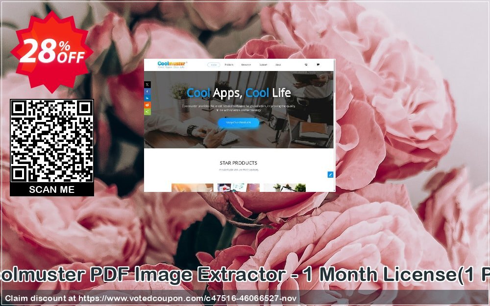 Coolmuster PDF Image Extractor - Monthly Plan, 1 PC  Coupon, discount Coolmuster PDF Image Extractor - 1 Month License(1 PC) Exclusive discounts code 2024. Promotion: Exclusive discounts code of Coolmuster PDF Image Extractor - 1 Month License(1 PC) 2024