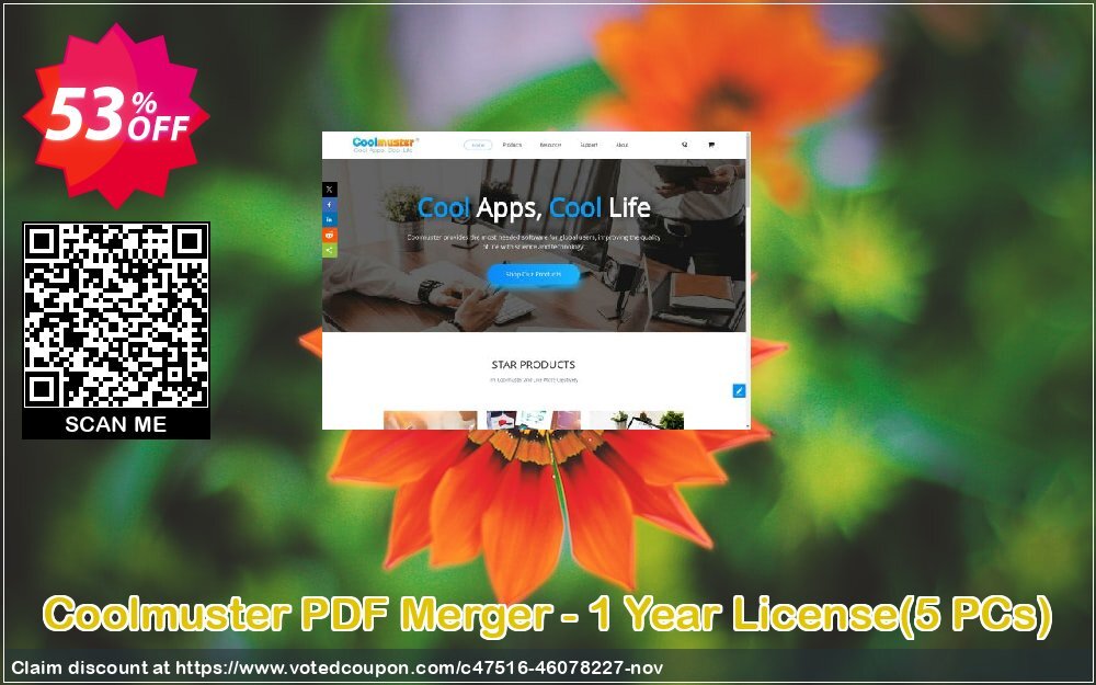 Coolmuster PDF Merger - Yearly Plan, 5 PCs  Coupon, discount Coolmuster PDF Merger - 1 Year License(5 PCs) Awful deals code 2024. Promotion: Awful deals code of Coolmuster PDF Merger - 1 Year License(5 PCs) 2024