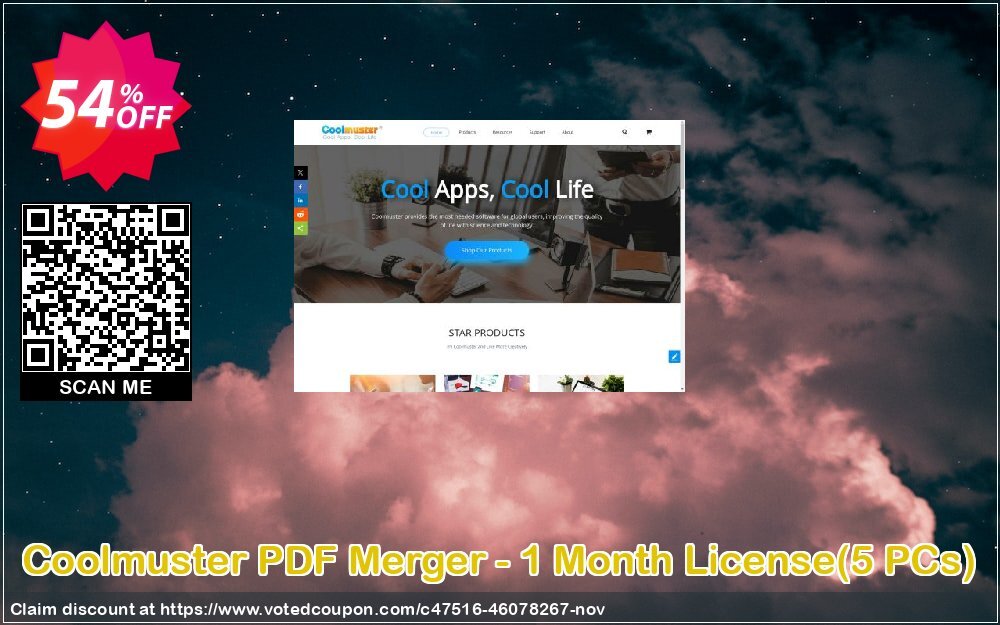 Coolmuster PDF Merger - Monthly Plan, 5 PCs  Coupon, discount Coolmuster PDF Merger - 1 Month License(5 PCs) Fearsome promotions code 2024. Promotion: Fearsome promotions code of Coolmuster PDF Merger - 1 Month License(5 PCs) 2024