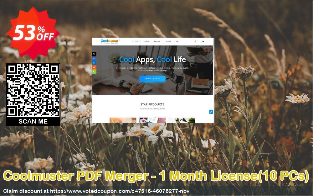 Coolmuster PDF Merger - Monthly Plan, 10 PCs  Coupon, discount Coolmuster PDF Merger - 1 Month License(10 PCs) Big offer code 2024. Promotion: Big offer code of Coolmuster PDF Merger - 1 Month License(10 PCs) 2024