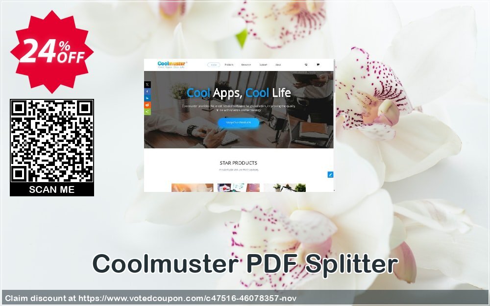 Coolmuster PDF Splitter Coupon Code Nov 2024, 24% OFF - VotedCoupon