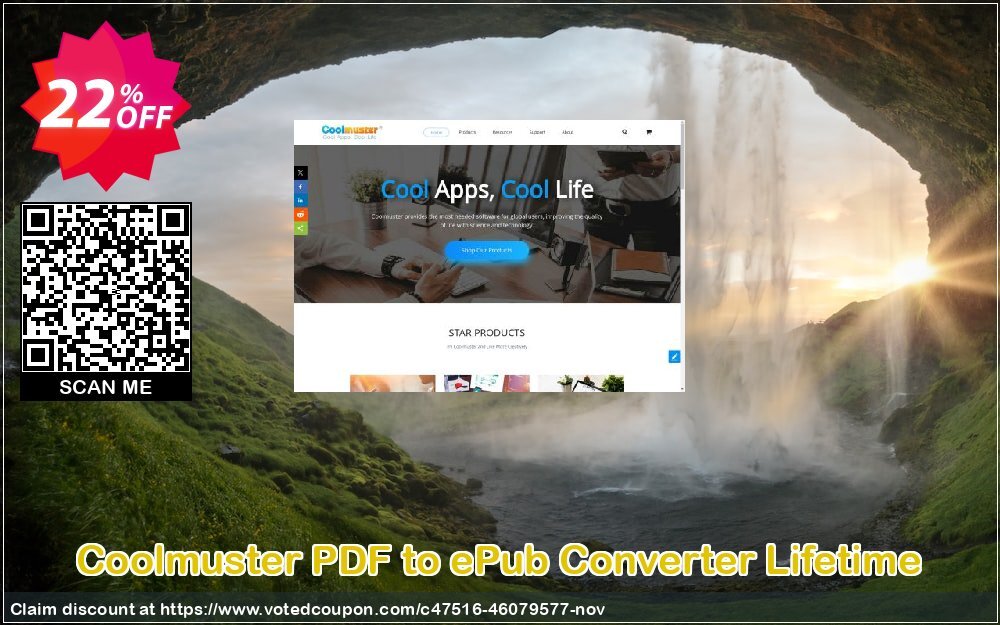 Coolmuster PDF to ePub Converter - Lifetime Plan, 1 PC  Coupon, discount Coolmuster PDF to ePub Converter - Lifetime License(1 PC) Formidable sales code 2024. Promotion: Formidable sales code of Coolmuster PDF to ePub Converter - Lifetime License(1 PC) 2024