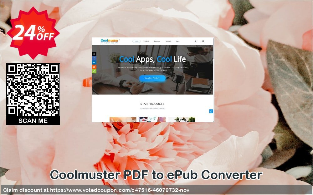 Coolmuster PDF to ePub Converter - Yearly Plan, 1 PC  Coupon, discount Coolmuster PDF to ePub Converter - 1 Year License(1 PC) Amazing deals code 2024. Promotion: Amazing deals code of Coolmuster PDF to ePub Converter - 1 Year License(1 PC) 2024