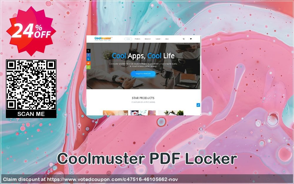 Coolmuster PDF Locker - Yearly Plan, 1 PC  Coupon, discount Coolmuster PDF Locker - 1 Year License(1 PC) Excellent discount code 2024. Promotion: Excellent discount code of Coolmuster PDF Locker - 1 Year License(1 PC) 2024