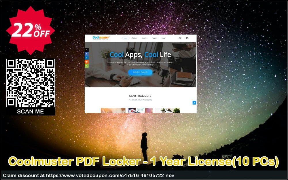 Coolmuster PDF Locker - Yearly Plan, 10 PCs  Coupon Code Nov 2024, 22% OFF - VotedCoupon