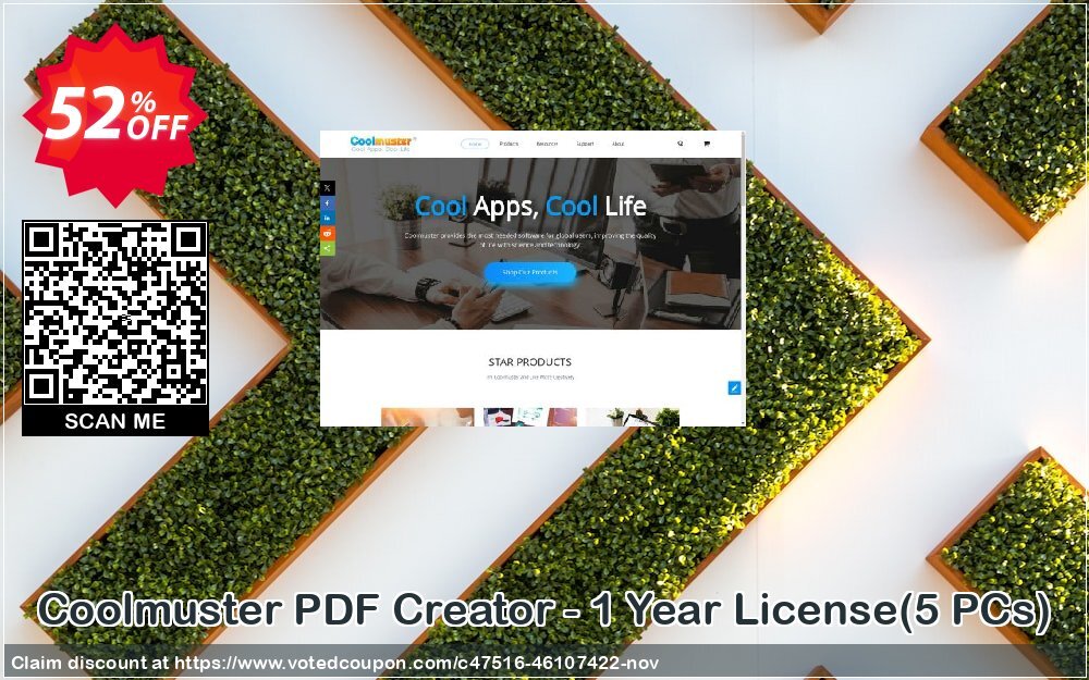 Coolmuster PDF Creator - Yearly Plan, 5 PCs  Coupon, discount Coolmuster PDF Creator - 1 Year License(5 PCs) Awesome promotions code 2024. Promotion: Awesome promotions code of Coolmuster PDF Creator - 1 Year License(5 PCs) 2024