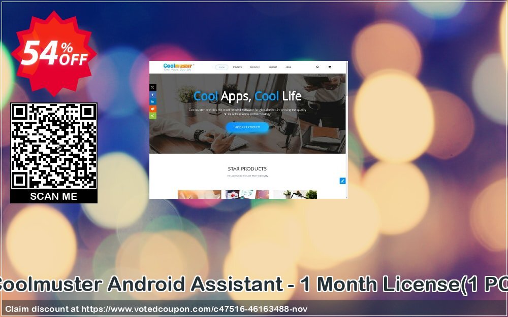 Coolmuster Android Assistant - Monthly Plan, 1 PC  Coupon, discount Coolmuster Android Assistant - 1 Month License(1 PC) Awful offer code 2024. Promotion: Awful offer code of Coolmuster Android Assistant - 1 Month License(1 PC) 2024