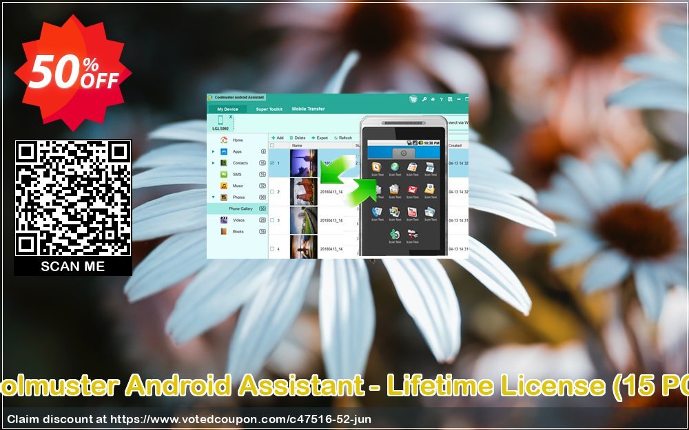Coolmuster Android Assistant - Lifetime Plan, 15 PCs  Coupon Code Jun 2024, 50% OFF - VotedCoupon