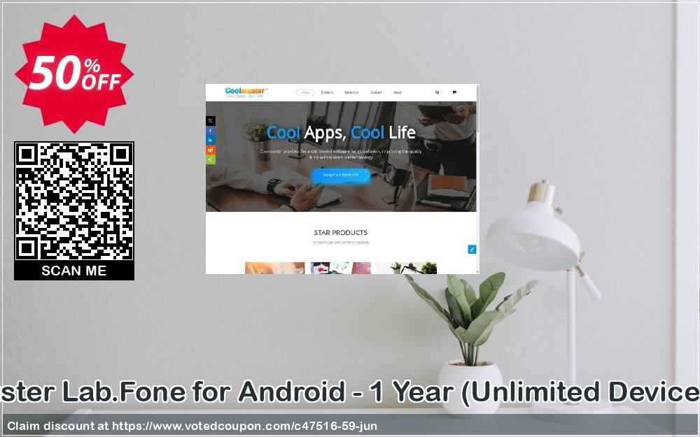 Coolmuster Lab.Fone for Android - Yearly, Unlimited Devices, 1 PC  Coupon, discount affiliate discount. Promotion: 