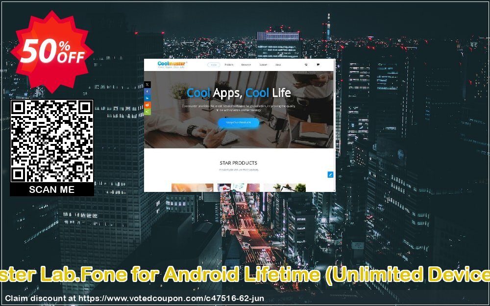 Coolmuster Lab.Fone for Android Lifetime, Unlimited Devices, 1 PC  Coupon, discount affiliate discount. Promotion: 