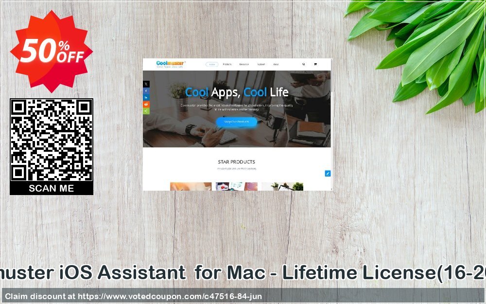 Coolmuster iOS Assistant  for MAC - Lifetime Plan, 16-20PCs  Coupon Code Jun 2024, 50% OFF - VotedCoupon