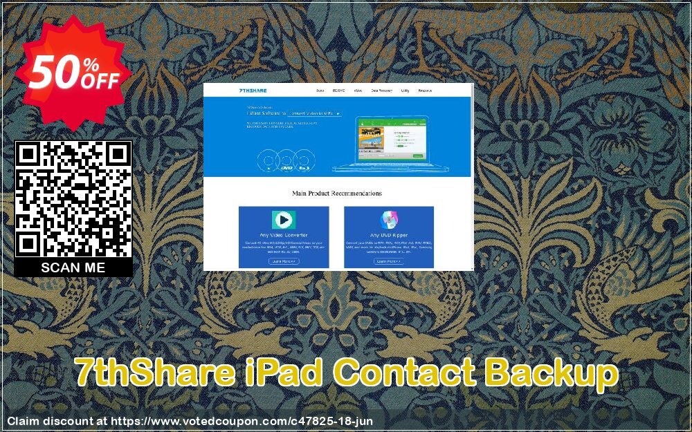 7thShare iPad Contact Backup Coupon Code Jun 2024, 50% OFF - VotedCoupon