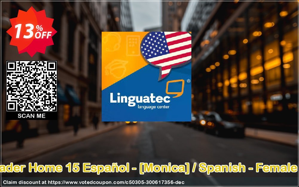 Voice Reader Home 15 Español - /Monica/ / Spanish - Female /Monica/ Coupon, discount Coupon code Voice Reader Home 15 Español - [Monica] / Spanish - Female [Monica]. Promotion: Voice Reader Home 15 Español - [Monica] / Spanish - Female [Monica] offer from Linguatec