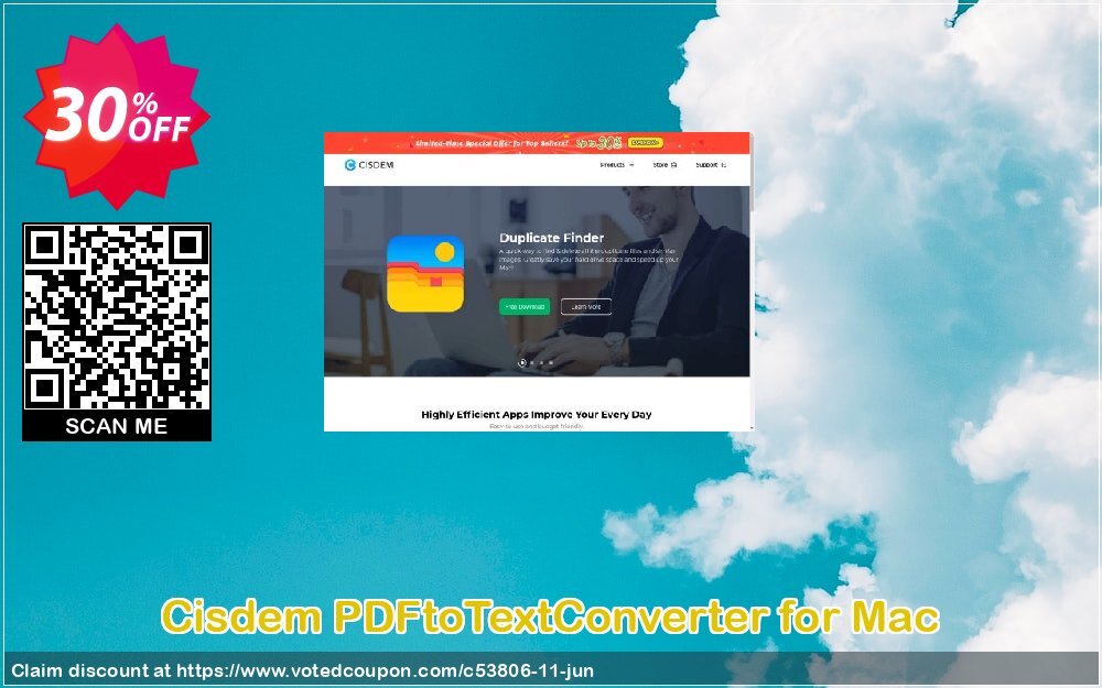 Cisdem PDFtoTextConverter for MAC Coupon, discount Cisdem PDFtoTextConverter for Mac - Single License formidable promo code 2024. Promotion: Promo code of Cisdem.com