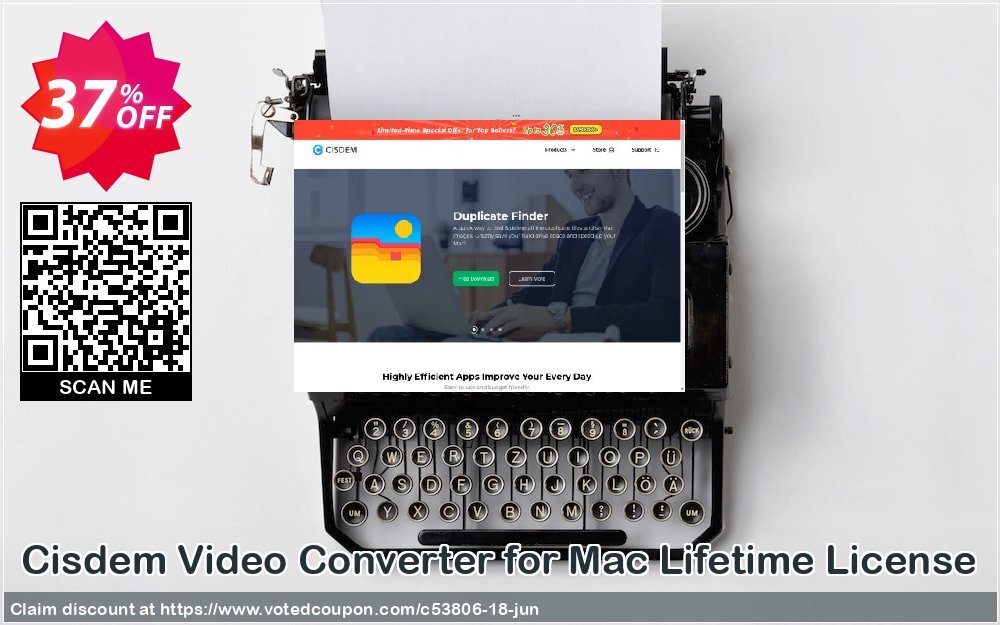 Cisdem Video Converter for MAC Lifetime Plan Coupon Code Jun 2024, 37% OFF - VotedCoupon