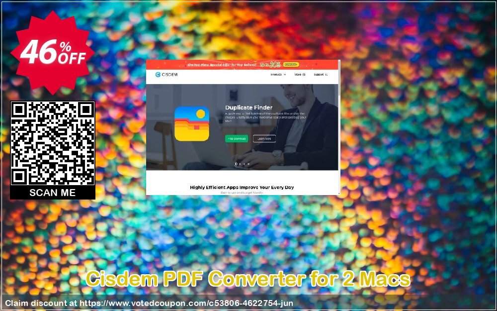 Cisdem PDF Converter for 2 MACs Coupon, discount Cisdem PDFConverter for Mac - 1 Year License for 2 Macs dreaded promo code 2024. Promotion: dreaded promo code of Cisdem PDFConverter for Mac - 1 Year License for 2 Macs 2024