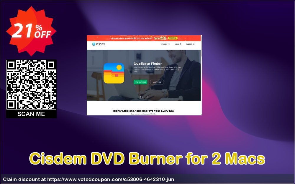 Cisdem DVD Burner for 2 MACs