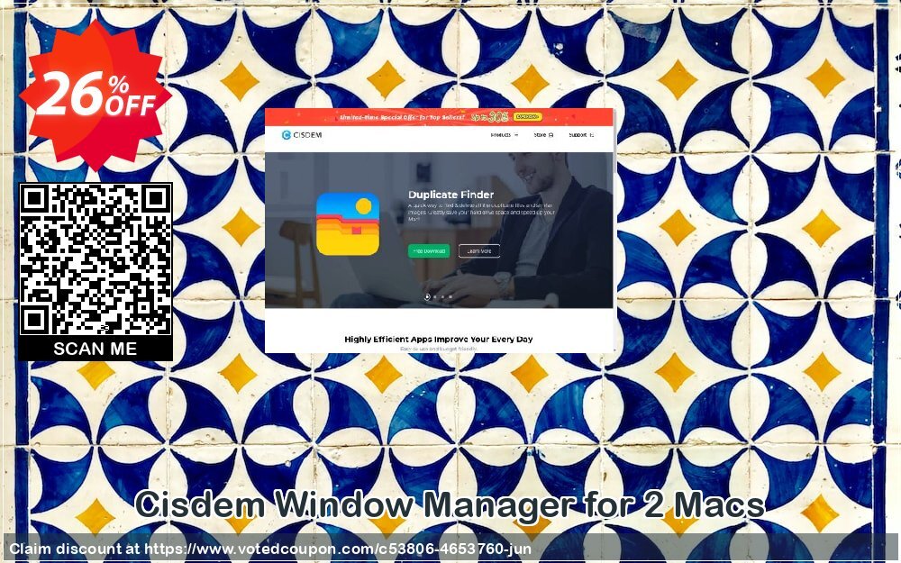Cisdem Window Manager for 2 MACs Coupon, discount Cisdem WindowManager for Mac - License for 2 Macs marvelous sales code 2024. Promotion: marvelous sales code of Cisdem WindowManager for Mac - License for 2 Macs 2024