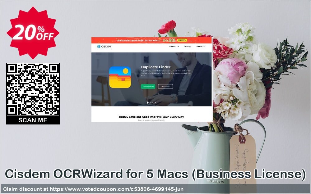 Cisdem OCRWizard for 5 MACs, Business Plan  Coupon Code Jun 2024, 20% OFF - VotedCoupon