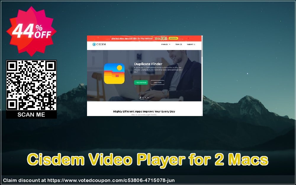 Cisdem Video Player for 2 MACs