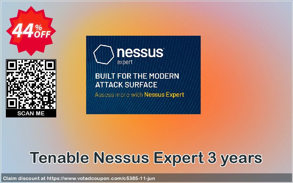 Tenable Nessus Expert 3 years Coupon, discount 44% OFF Tenable Nessus Expert 3 years, verified. Promotion: Stunning sales code of Tenable Nessus Expert 3 years, tested & approved