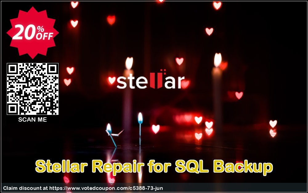 Stellar Repair for SQL Backup Coupon, discount Stellar Repair for SQL Backup  fearsome promo code 2024. Promotion: NVC Exclusive Coupon