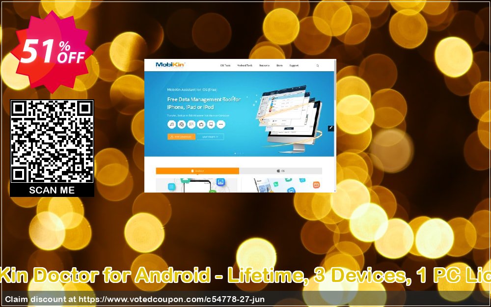 MobiKin Doctor for Android - Lifetime, 3 Devices, 1 PC Plan Coupon, discount 50% OFF. Promotion: 