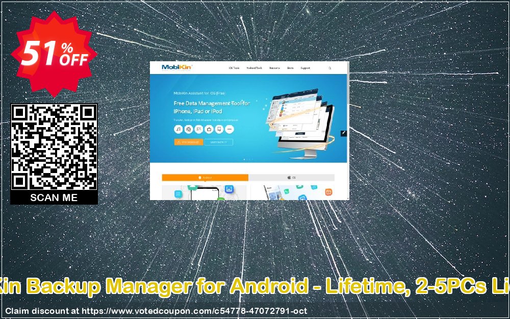 MobiKin Backup Manager for Android - Lifetime, 2-5PCs Plan Coupon Code Oct 2024, 51% OFF - VotedCoupon