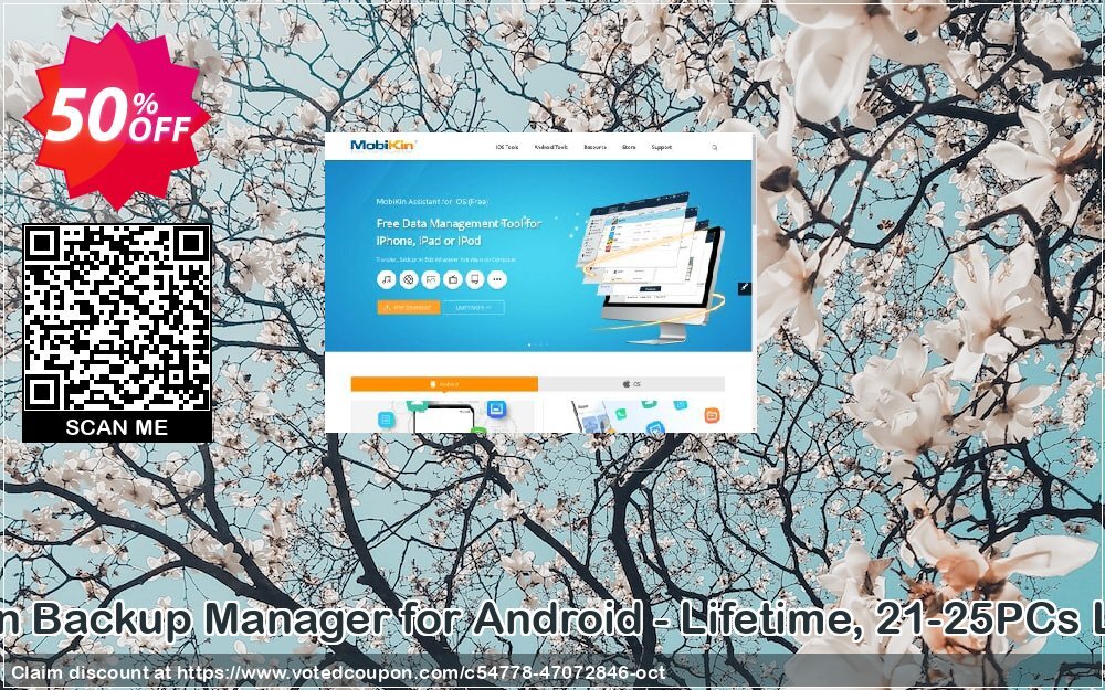 MobiKin Backup Manager for Android - Lifetime, 21-25PCs Plan Coupon Code Oct 2024, 50% OFF - VotedCoupon