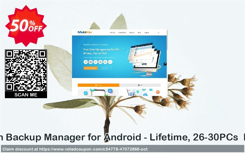 MobiKin Backup Manager for Android - Lifetime, 26-30PCs  Plan Coupon Code Oct 2024, 50% OFF - VotedCoupon