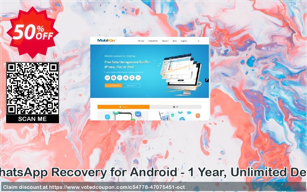 MobiKin WhatsApp Recovery for Android - Yearly, Unlimited Devices, 1 PC Coupon Code Nov 2024, 50% OFF - VotedCoupon