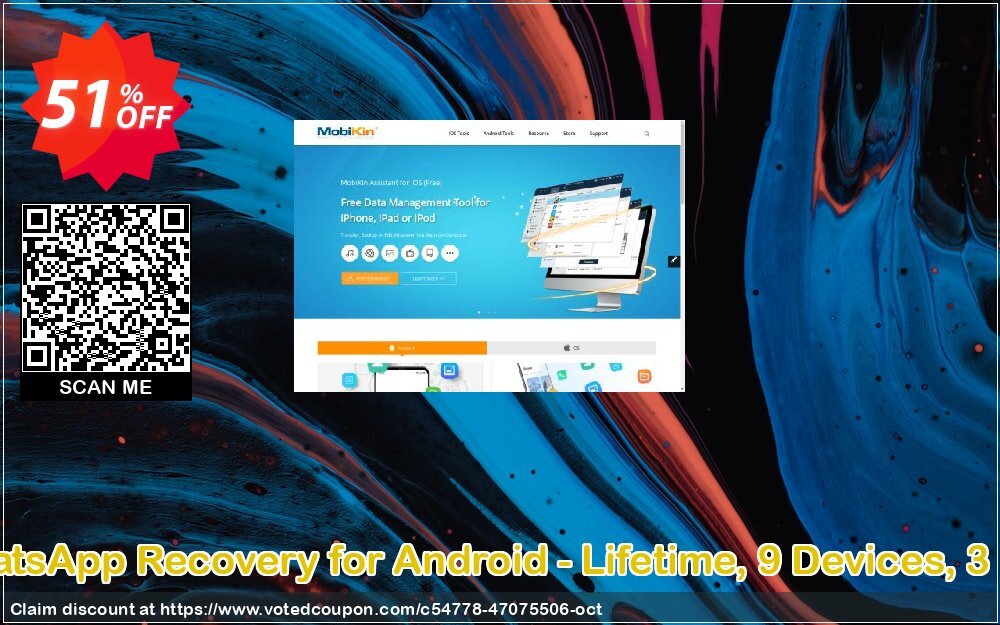 MobiKin WhatsApp Recovery for Android - Lifetime, 9 Devices, 3 PCs Plan Coupon Code Nov 2024, 51% OFF - VotedCoupon